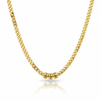 Custom Family Names Chain Necklace Stainless Steel Necklace With Name Engraved Personalized Gold Necklace Father's Day Gifts